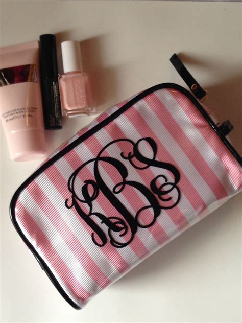 monogrammed toiletry bag for her|monogrammed makeup bags and cases.